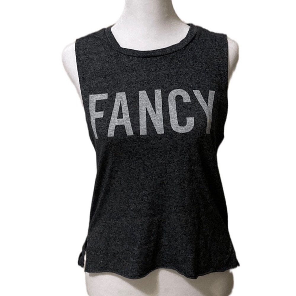 Abercrombie & Fitch Women’s Sleeveless T-Shirt Size XS Graphic “FANCY”